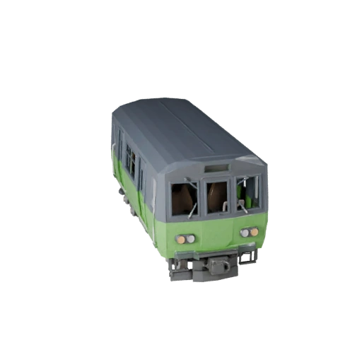 Modèle 3D de Métro Low Poly pour Jeux Unity & Unreal