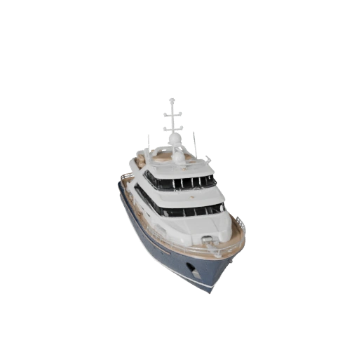 Modèle 3D de Yacht Vintage pour Blender - Asset prêt pour le rendu
