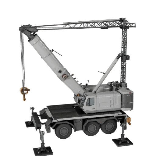 Modèle 3D de Grue Mobile pour Blender - Asset prêt pour le rendu