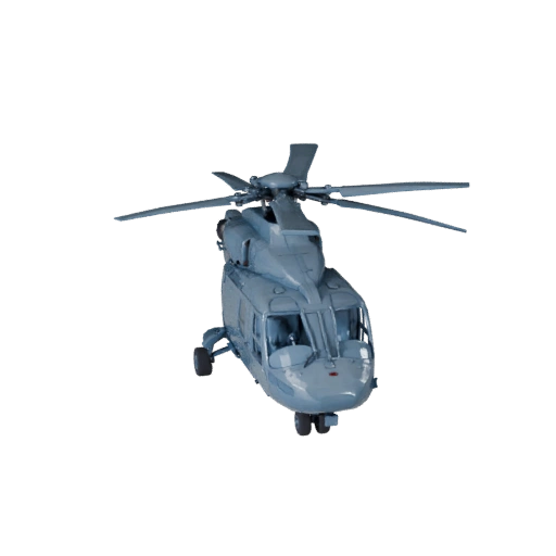 Helicóptero de Carga de Alto Poligonaje 3D para Renders de Estudio