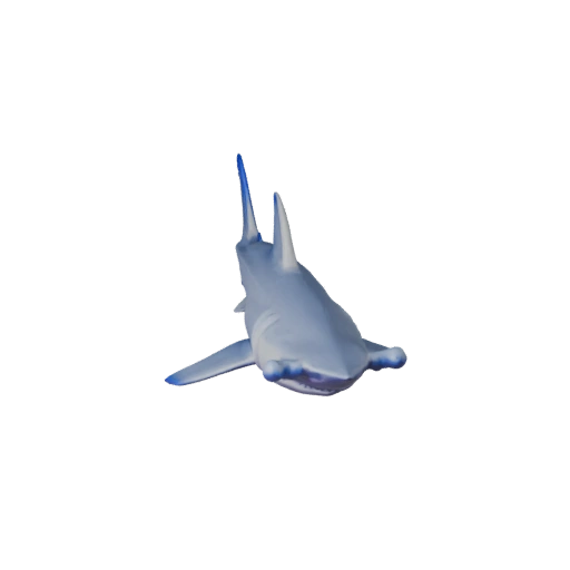 Modelo 3D de Tiburón Martillo de Alto Poligonaje - Recurso STL para Imprimir
