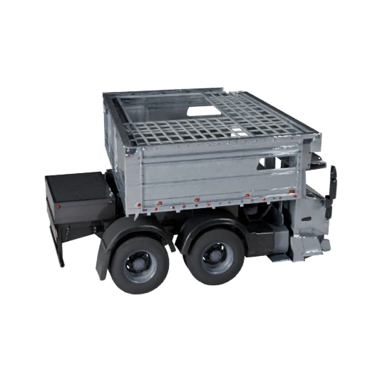 Hohe Poly Tieflader 3D-Modell für Studio-Renderings