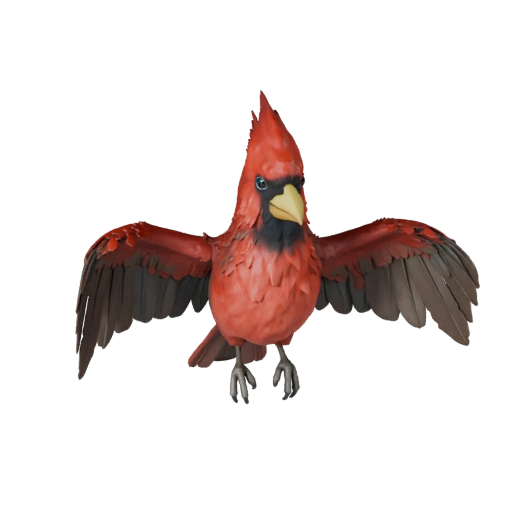 Cardinal 3D Model for Blender - PBR Asset with Textures | PBR