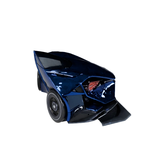 Macchina Futuristica High Poly 3D Model per Rendering in Studio