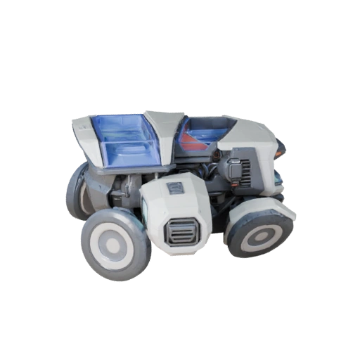 Hover-LKW 3D-Modell - Hohe Poly PBR-Asset für Studio