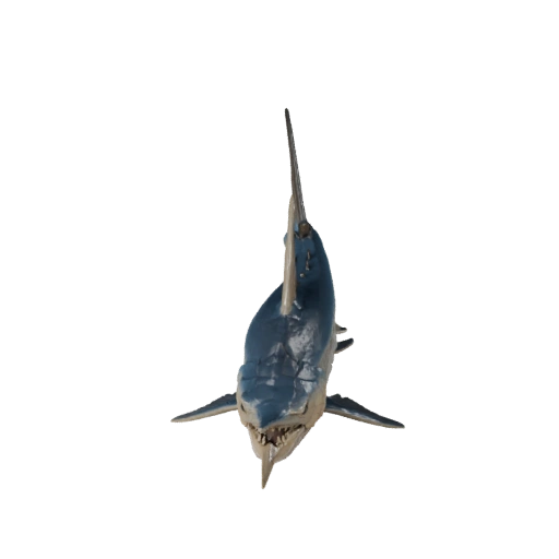 Hoher Poly Schwertfisch 3D Modell - Detailliertes STL Asset für den Druck