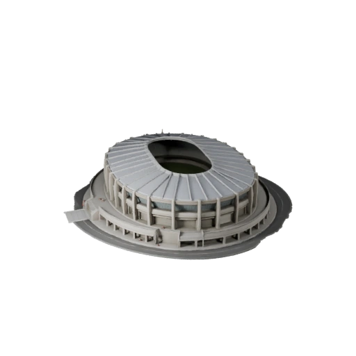 Stade Extérieur STL Imprimable Modèle 3D - Asset d'Échelle