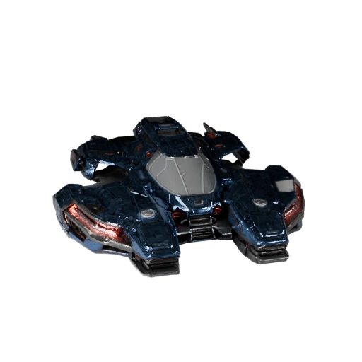 Printable Sci Fi Car STL Model - Collectible Display
