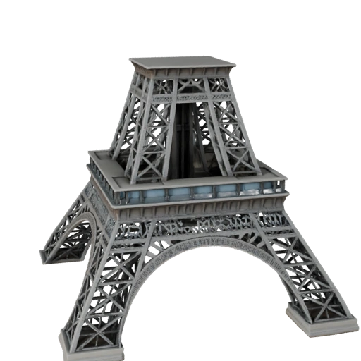 Modèle 3D de la Tour Eiffel pour Blender - Atout de rendu pour l'architecture