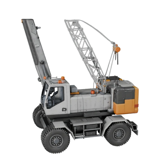 Tower Crane Truck 3D Model for Unity - Low Poly PBR Asset