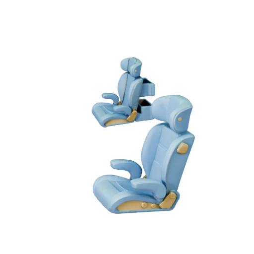 Druckbarer Kindersitz STL 3D-Modell - Display & Sammlerstücke