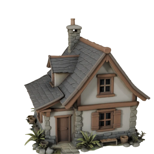 Modelo 3D de Chalé para Blender - Asset de Render para Arquitetura