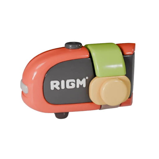 Cartoon Alufelge 3D Modell für stilisierte Spiele PBR Asset