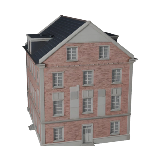 Modèle 3D de Maison Coloniale - Actif Archviz Réaliste pour Arch