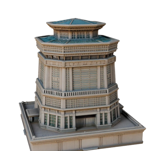 Hohes Poly Tokio Turm 3D Modell für Archviz für Architektur