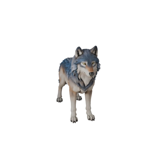 Modelo 3D Lobo Ártico de Alto Poligonagem - Ativo STL Detalhado para Impressão