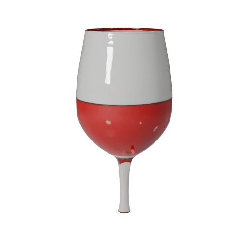 Modello 3D Bicchiere da Vino per Pagine di Negozio Online