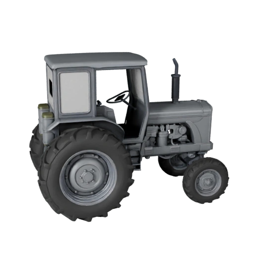 Druckbarer Oldtimer-Bauernschlepper STL 3D-Modell - Display