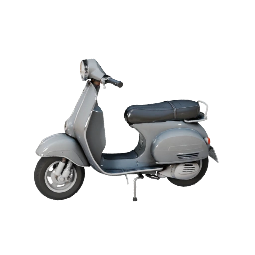 Modelo 3D de Scooter Retro para Blender y Juegos - Asset PBR