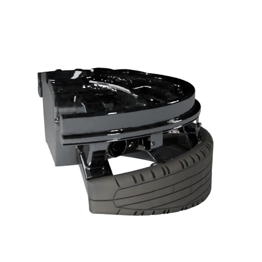 Modelo 3D de Roda de Carro para Blender e Jogos - Ativo PBR