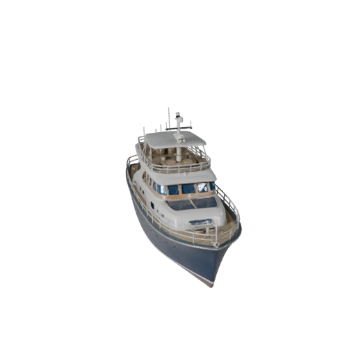 Modèle 3D de Yacht Vintage pour Blender & Jeux - Asset PBR