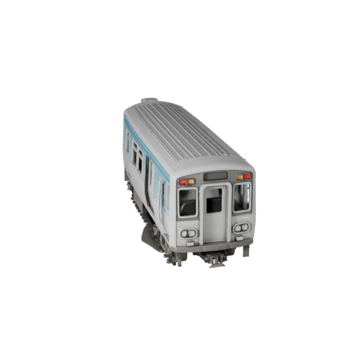 Modèle 3D de Métro pour Unity - Asset de Jeu Low Poly