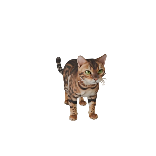 Modello 3D Gatto Bengala per Blender - Asset PBR con Texture | PBR