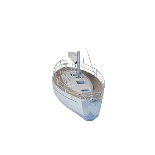 Voilier Haute Poly Modèle 3D pour Rendu Studio Actif PBR