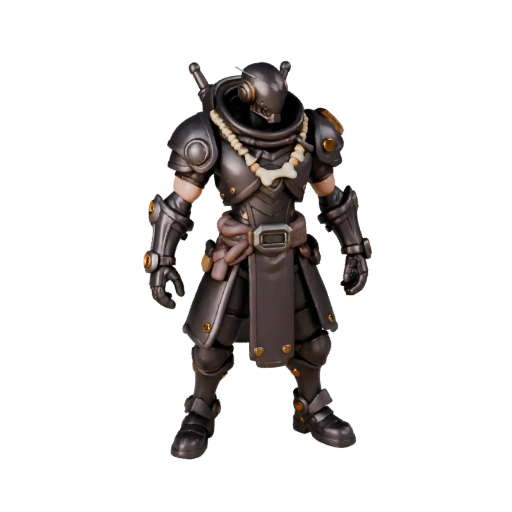 Modèle de personnage marchand PNJ blindé cyberpunk - Gréé