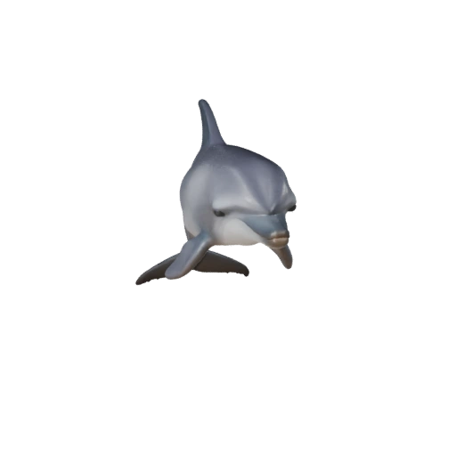 Реалистичная 3D модель афалины - rigged PBR ассет для игр