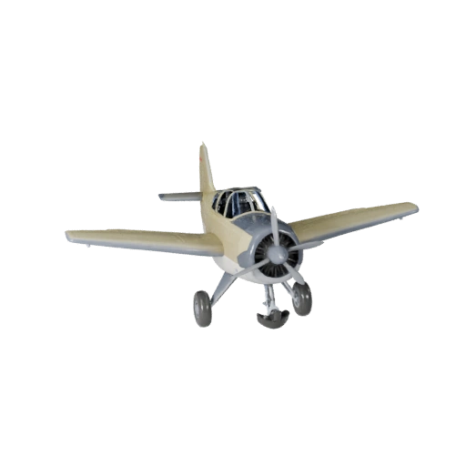 Propeller Plane 3D Model for Unity - Low Poly Game Asset