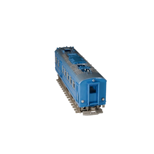 Trem de Passageiros Imprimível STL Modelo 3D para Colecionáveis &