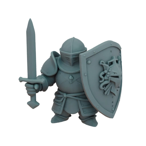 Medieval Paladin Miniature STL - Exploration