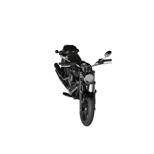Modelo 3D de Moto Cruiser para Blender e Jogos - PBR