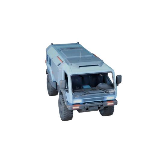 شاحنة خيال علمي موديل ثلاثي الأبعاد لـ Blender والألعاب - PBR واقعي