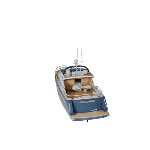 Modello 3D Yacht per Blender e Giochi - Asset Realistico PBR