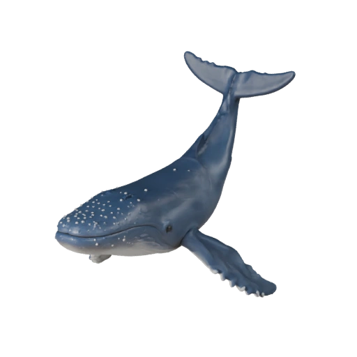 Ballena Azul STL Modelo 3D para Imprimir Activo Animal PBR