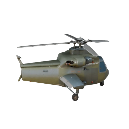 High Poly Apache Inspired Attack Helicopter 3D Model for