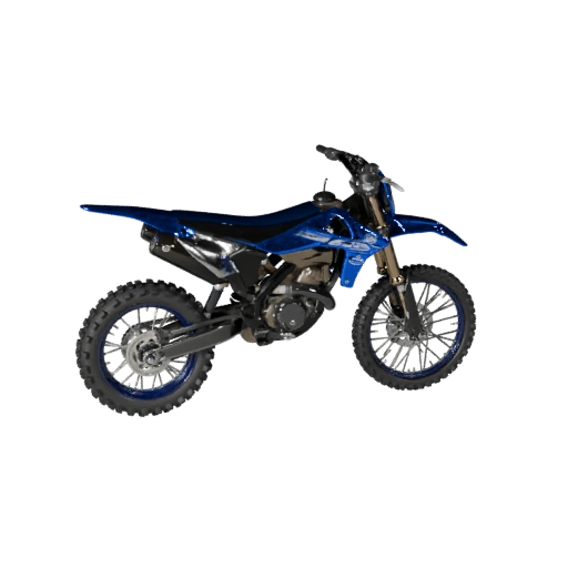 Yamaha-inspiriertes Dirtbike 3D-Modell für Blender - Render