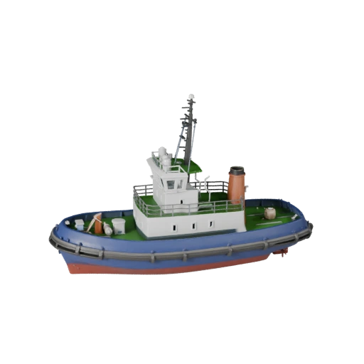 Modelo 3D de Remolcador para Unity - Activo Pro Polygonal Bajo para Juegos