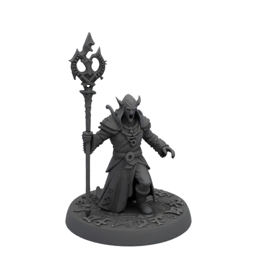 Miniature STL Dark Fantasy Lich Necromancer