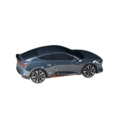 Spielbereites Konzeptauto 3D-Modell für Echtzeitspiele - PBR