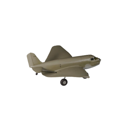 Avión de Carga de la Segunda Guerra Mundial 3D para Unity - Activo en Tiempo Real