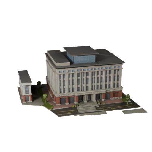 Modelo 3D de Edificio de Teatro para Unreal - Activo en Tiempo Real