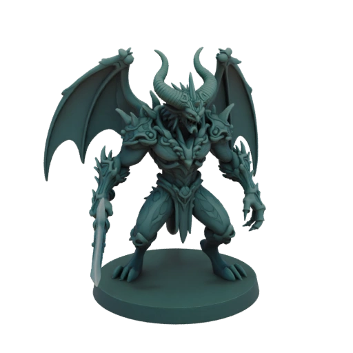 Dark Fantasy Demon Boss Miniature STL