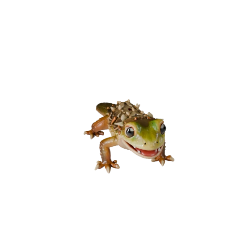 Modèle 3D de Gecko de dessin animé - Actif stylisé pour l'animation | Libre de droits