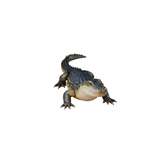 Cartoon Caiman 3D Model - Stylized Asset for Animation | PBR