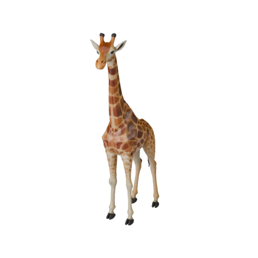 Low Poly Giraffe 3D Modell - Unity Game Asset mit FBX | Lizenzfrei