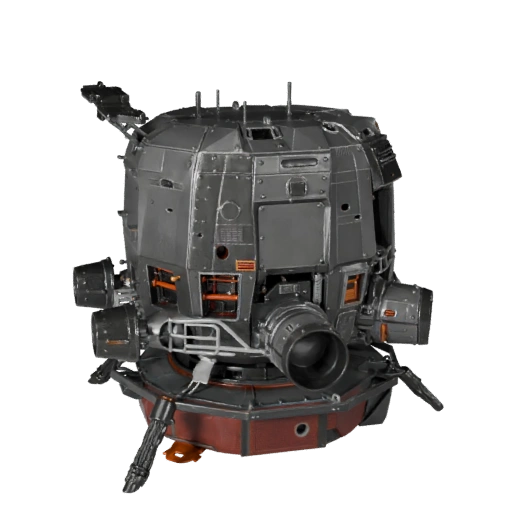 High Poly Lunar Lander 3D Model for Studio Renders