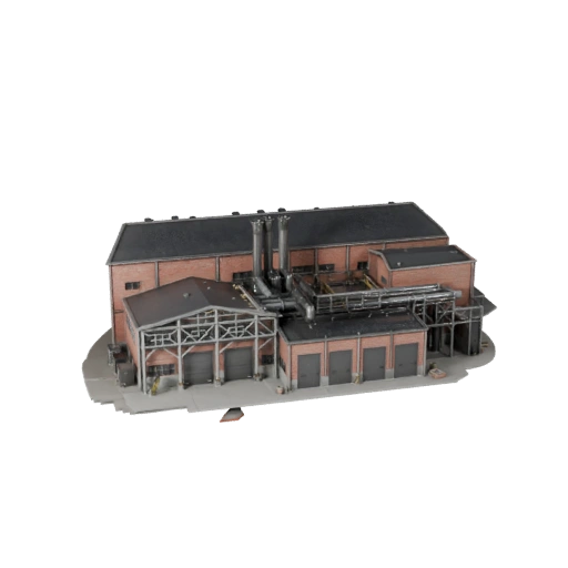 Modèle 3D d'Usine de Fabrication pour Blender - Asset de Rendu